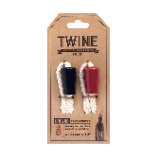 Twine Boulevard Red/Black Cork Wine Bottle Candles (Pack of 12)