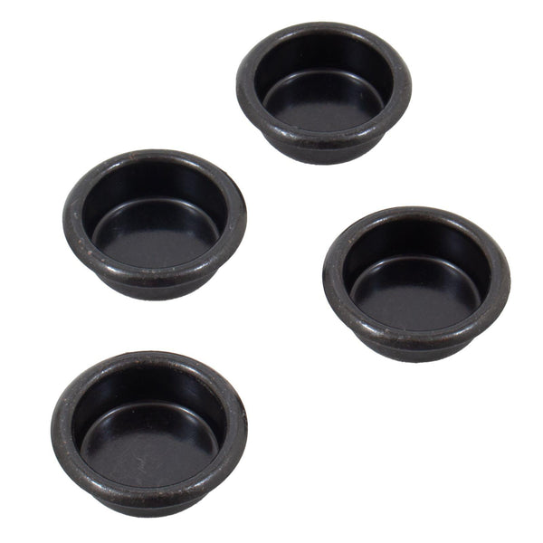 Tirador para dedo, 3/4 pulgadas, 4 unidades, negro mate, de Stone Harbor Hardware