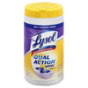 Lysol Dual Action Fiber Weave Antibacterial Wipes 75 pk (Pack of 6)