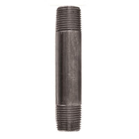 BK Products 1/2 in. MPT x 4 in. L Black Steel Nipple (Pack of 5)