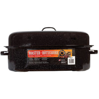 Granite Ware Porcelain Enamel Covered Roaster 20 lb Black (Pack of 4)