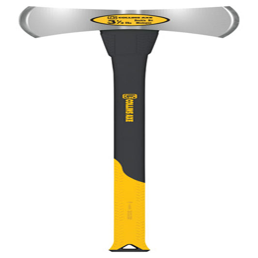 Collins Black/Yellow High Carbon Steel Double Bit 3.5 lbs. Michigan Axe 35.5 L in.