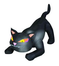 Gemmy Airblown 4 ft. LED Prelit Black Cat Inflatable - Open Box