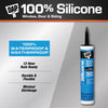DAP Window, Door & Siding Black Silicone Waterproof Sealant 9.8 oz. (Pack of 12)