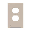 Westek LumiCover Almond Plastic 1-Gang Duplex Nightlight Wall Plate 7.25 H x 4.5 W in.