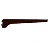 Knape & Vogt Black Steel Regular Duty Bracket 16 Ga. 10 in. L 160 lb.