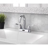Homewerks Chrome Motion Sensing Modern Centerset Bathroom Sink Faucet 4 in.
