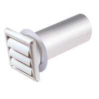 Deflect-O Jordan 12 in. L x 4 in. Dia. White Aluminum Dryer Vent Kit (Pack of 6)