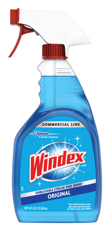 Windex Original No Scent Glass Cleaner 32 oz. Liquid (Pack of 12)