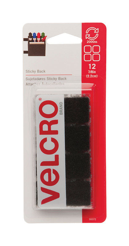 Velcro Brand Hook and Loop Fastener 7/8 in. L 12 pk (Pack of 6)