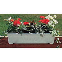 Novelty Countryside Flower Box Planter White 30 in Matte Finish