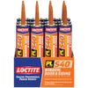 Loctite Polyurethane PL S40 Redwood Oil-Based Window Door & Siding Sealant 10 oz. for Indoor/Outdoor (Pack of 12)