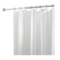 InterDesign 72 in. H x 72 in. W White Solid Shower Curtain Liner PEVA (Pack of 4)