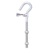 Hampton Medium Zinc-Plated Silver Steel 7.25 in. L Clothesline Bolt Hook 240 lb. 1 pk (Pack of 10)