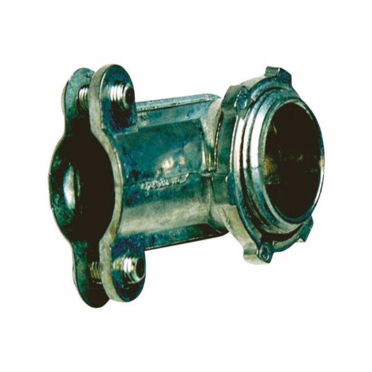 Sigma Engineered Solutions 3/8 in. D Die-Cast Zinc Flex Angle Connector For AC, MC and FMC/RWFMC 50