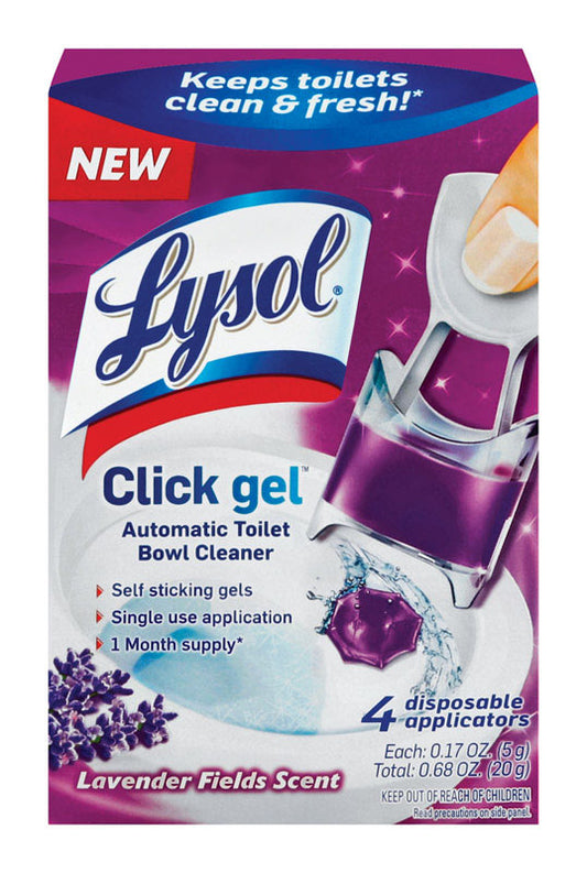 Lysol  Click Gel  Lavender Scent Automatic Toilet Bowl Cleaner  0.68 oz. Gel