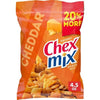 General Mills Chex Mix Cheddar Snack Mix 4.5 oz Bagged (Pack of 8)