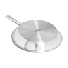 Made In Cookware Ceramic/Stainless Steel Fry Pan 12 in. Silver/White