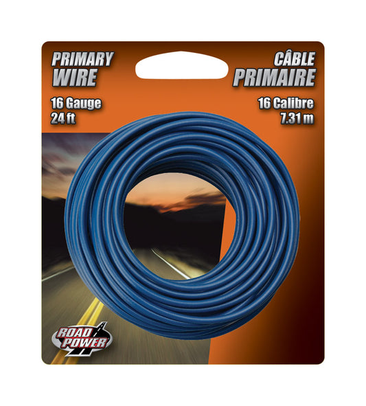 Coleman Cable 24 ft. 16 Ga. Primary Wire Blue
