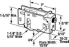 Prime-Line 1-1/4 in. D X 2 in. L Steel Roller Assembly 1 pk