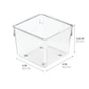 iDesign Linus 3 in. H X 4 in. W X 4 in. D Plastic Drawer Organizer