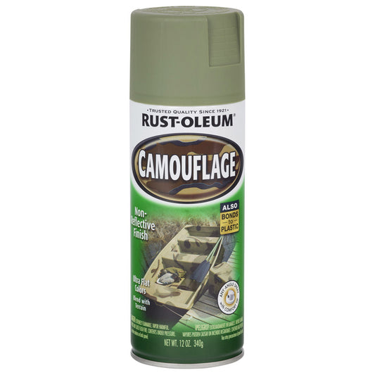 Rust-Oleum Specialty Ultra Flat Light Army Green Camouflage Spray Paint 12 oz.