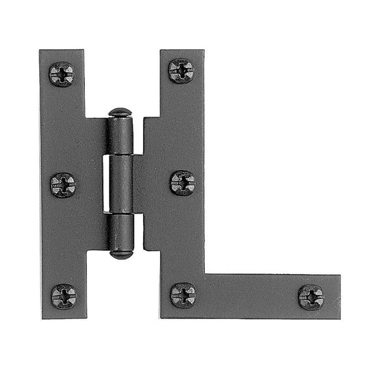 Arcon 1-11/16 in. W X 3 in. L Smooth Black Iron H-L Hinge 1 pk