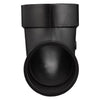 Charlotte Pipe 3 in. Hub X 4 in. D Hub ABS 90 Degree Elbow