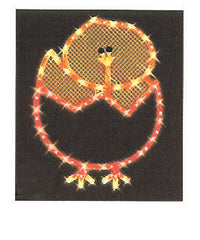 IG Design Egg Chick Silhouette Window Decor Metal/Plastic 1 each