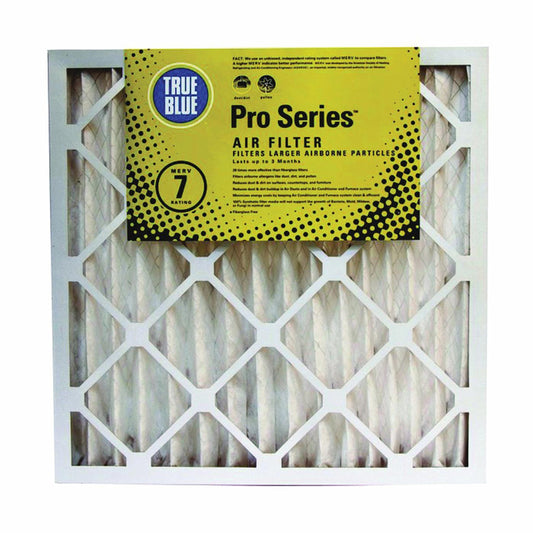True Blue 20 in. W X 20 in. H X 2 in. D Synthetic 7 MERV Pleated Air Filter 1 pk (Pack of 6)