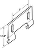 Prime-Line 7.35 in. H X 1-1/2 in. W Gray Frameless Shower Door Bottom Guide - Deal of The Week