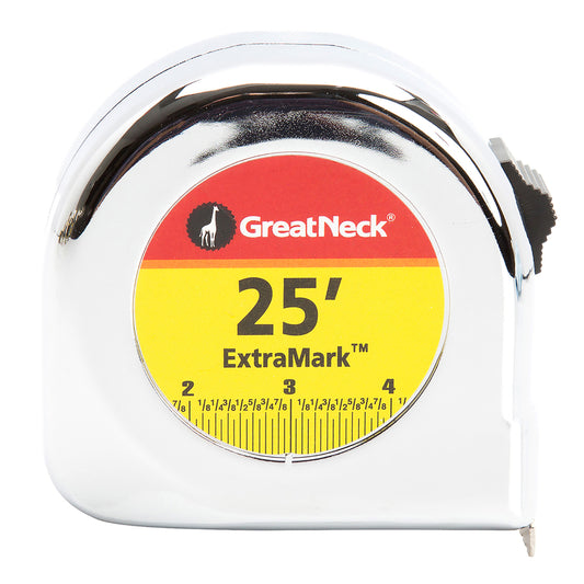 Great Neck ExtraMark 25 ft. L X 1 in. W Tape Measure 1 pk