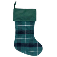 Celebrations Home Green Plaid Christmas Stocking 20 in. (Pack of 12)