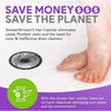 Shower Shroom Ultra Edition Gray/Silver Brushed Stainless Steel Drain Protector