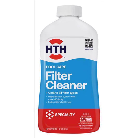 HTH Pool Care Liquid Filter Cleaner 32 oz (Pack of 4)