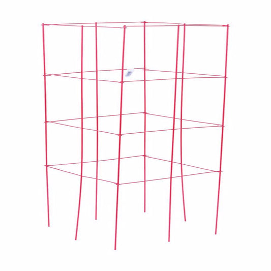 Panacea 47 in. H X 1 ft. W X 12 in. D Red Steel Tomato Cage (Pack of 10).