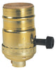 Westinghouse Brass Medium Base Turn Knob Socket 1 pk