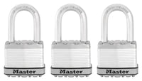 Master Lock Magnum 2 in. W X 1-1/2 in. L Laminated Steel Ball Bearing Locking Padlock Keyed Alike