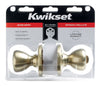 Kwikset  Tylo  Antique Brass  Entry Knobs  ANSI/BHMA Grade 3  1-3/4 in.