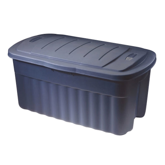 Rubbermaid Roughneck 21.3 in. H x 18.3 in. W x 36.9 in. D Stackable Storage Box (Pack of 6)