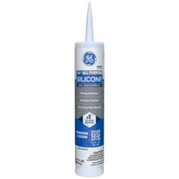GE Window & Door Clear Silicone 1 Window and Door Caulk Sealant 10.1 oz (Pack of 12)