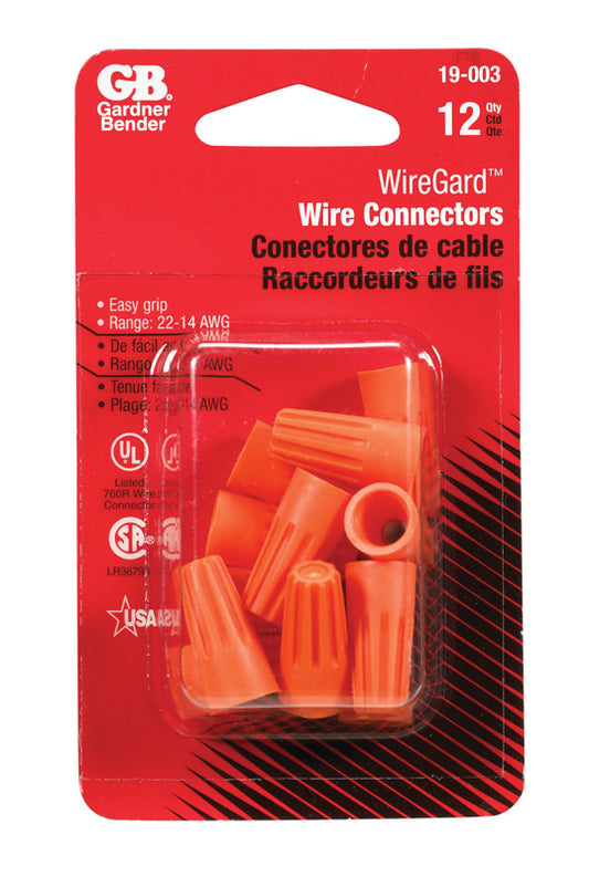 Gardner Bender WingGard 22-14 Ga. Copper Wire Wire Connector Orange 12 pk