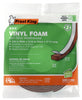 Frost King Brown Vinyl Clad Foam Weather Seal For Doors and Windows 17 ft. L X 0.19 in.
