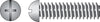 Hillman No. 10-24 X 1-1/2 in. L Combination Round Head Zinc-Plated Steel Machine Screws 100 pk