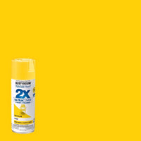 Rust-Oleum Painter's Touch Ultra Cover Gloss Sun Yellow Spray Paint 12 oz. (Pack of 6)