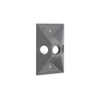 Bell Rectangle Die cast Aluminum 1 gang Weatherproof Cover