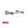 Delta Lahara Stainless Steel Silver Toilet Paper Holder