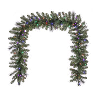 Celebrations Platinum 14 in. D X 9 ft. L LED Prelit Multicolored Mixed Pine Christmas Garland