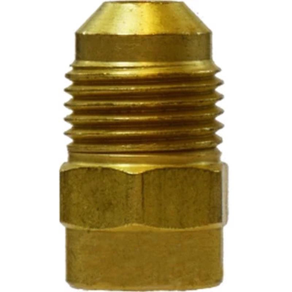 Adaptador reductor de latón de 3/8 pulg. con abocinamiento hembra y 1/2 pulg. con abocinamiento macho D de Anderson Metals (paquete de 5)