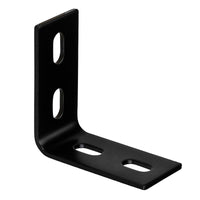Hampton 3-1/8 in. H X 1-1/2 in. W X 1/8 in. D Black Steel Inside L Corner Brace (Pack of 10)